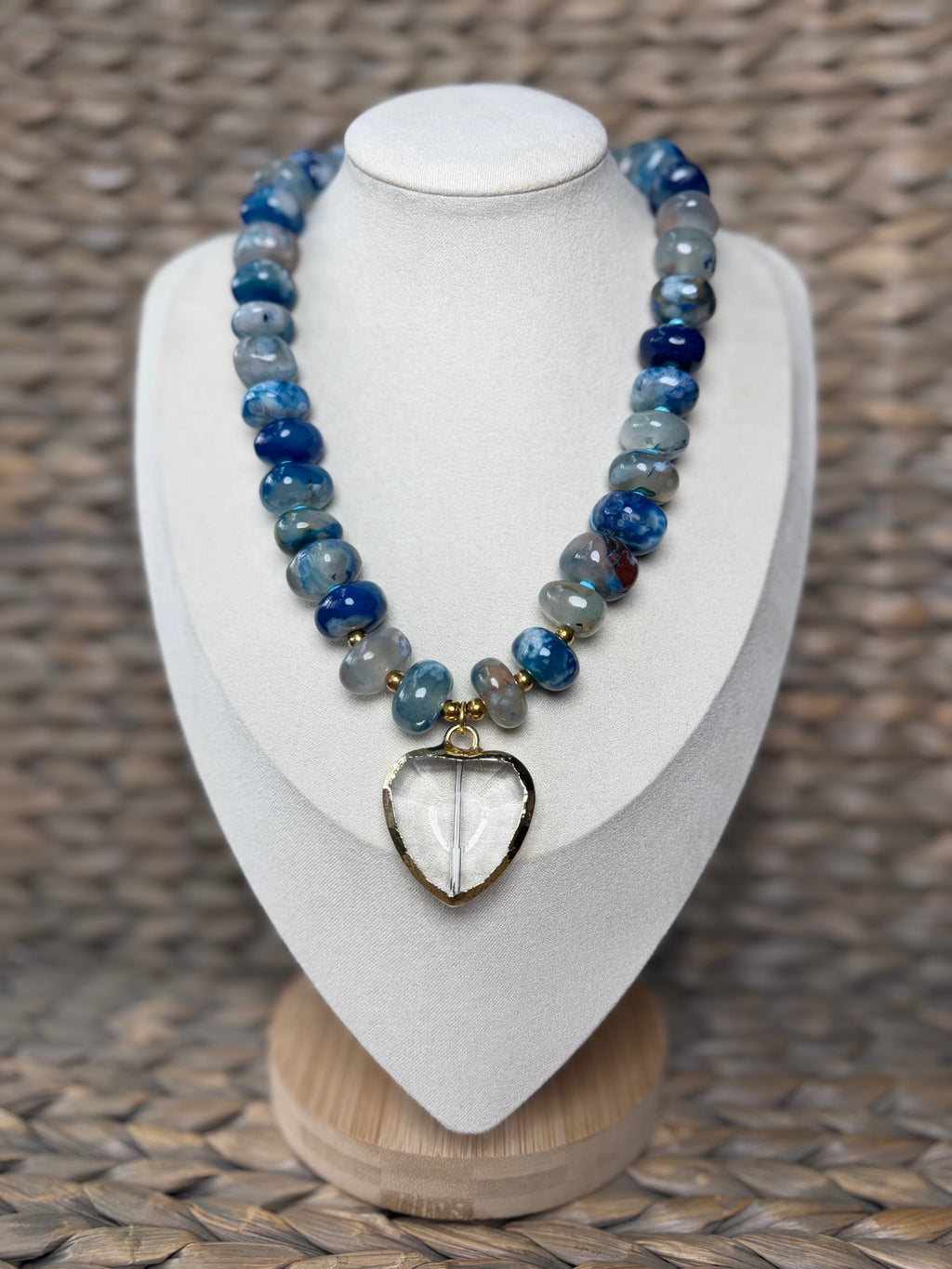 Indigo Heart Necklace