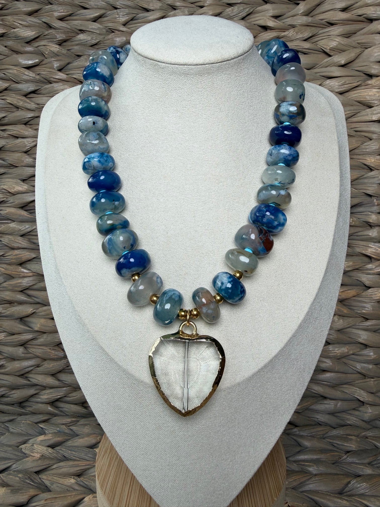 Indigo Heart Necklace