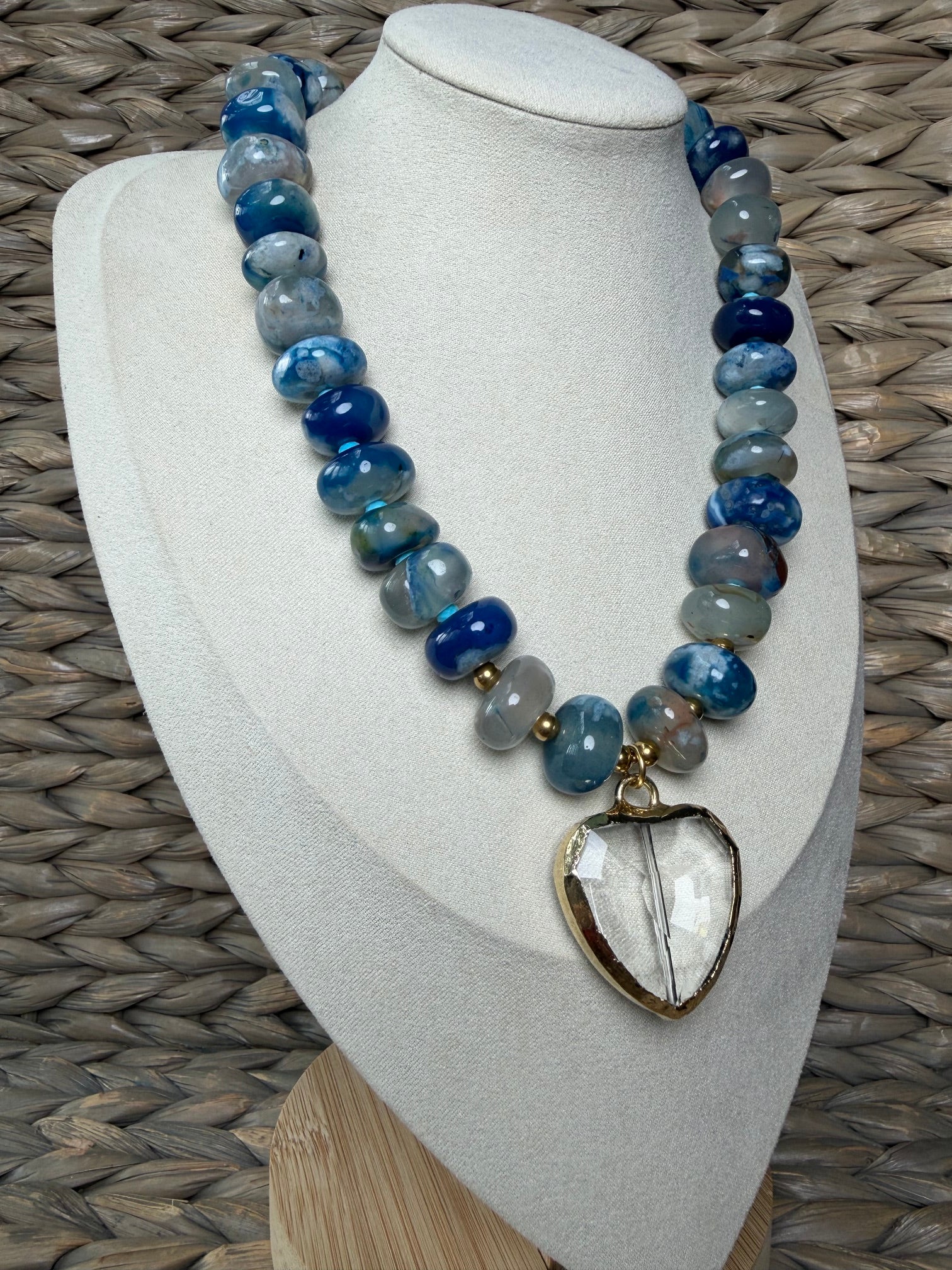 Indigo Heart Necklace