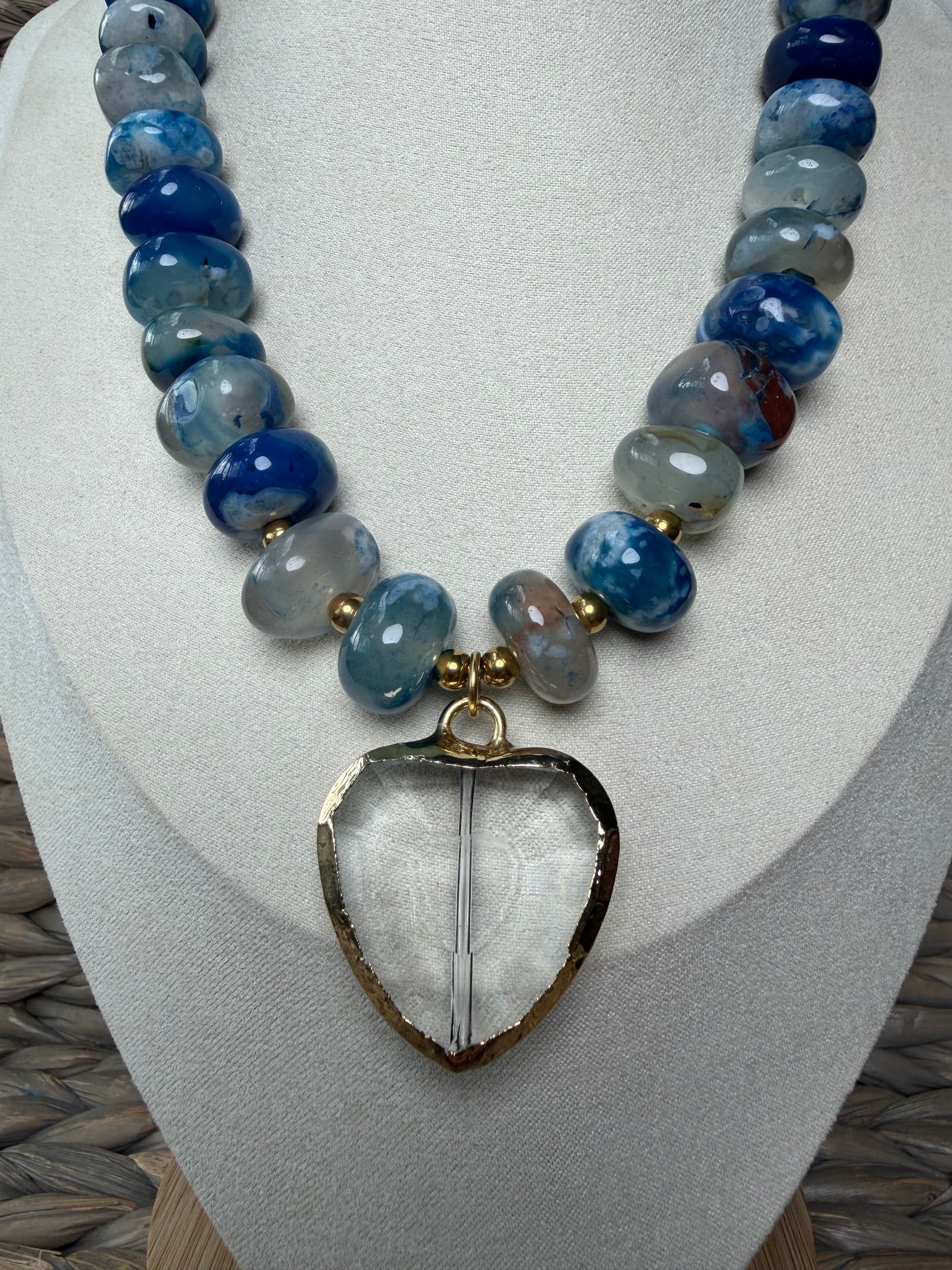 Indigo Heart Necklace