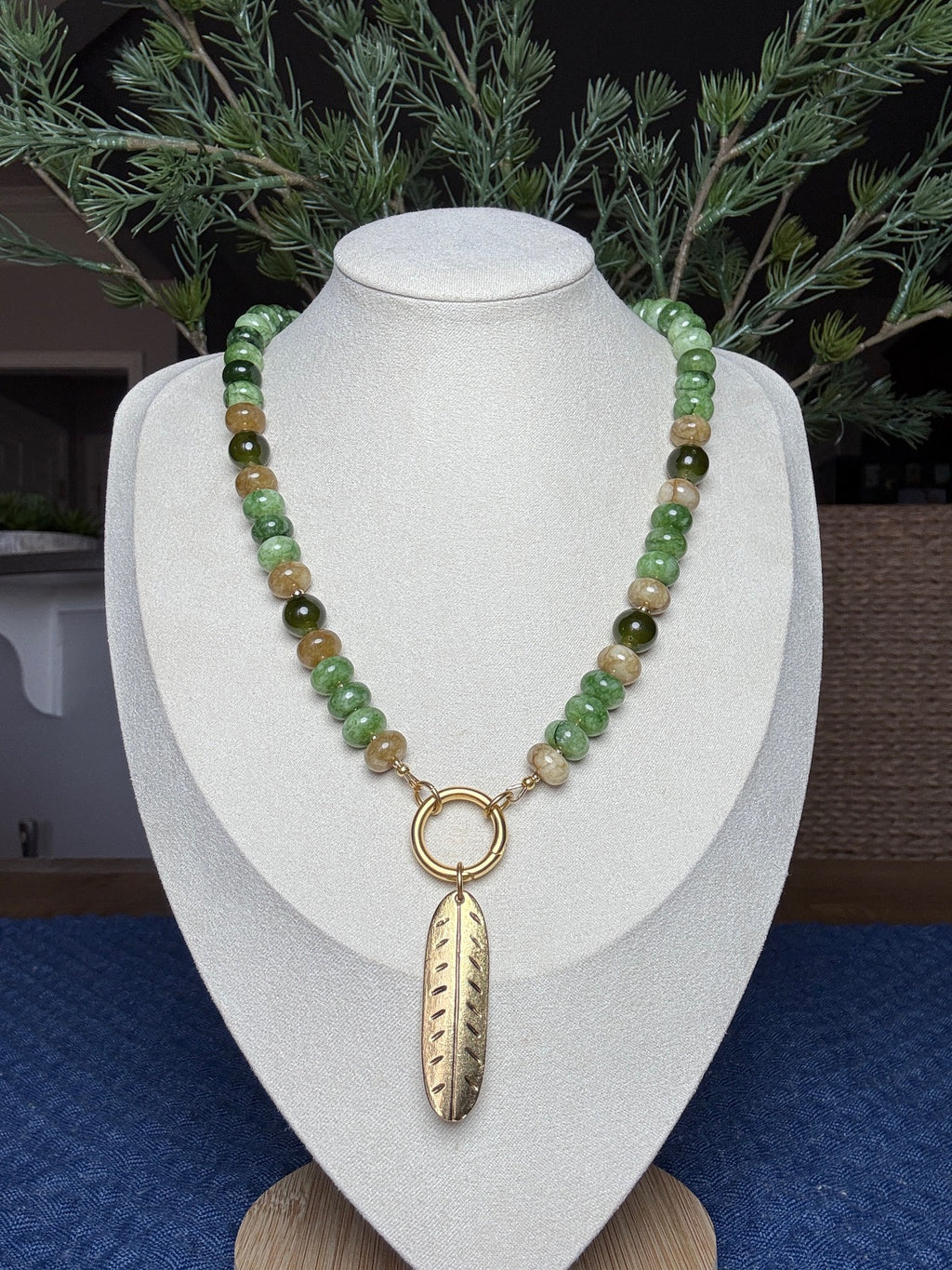 Fern and Gold Necklace