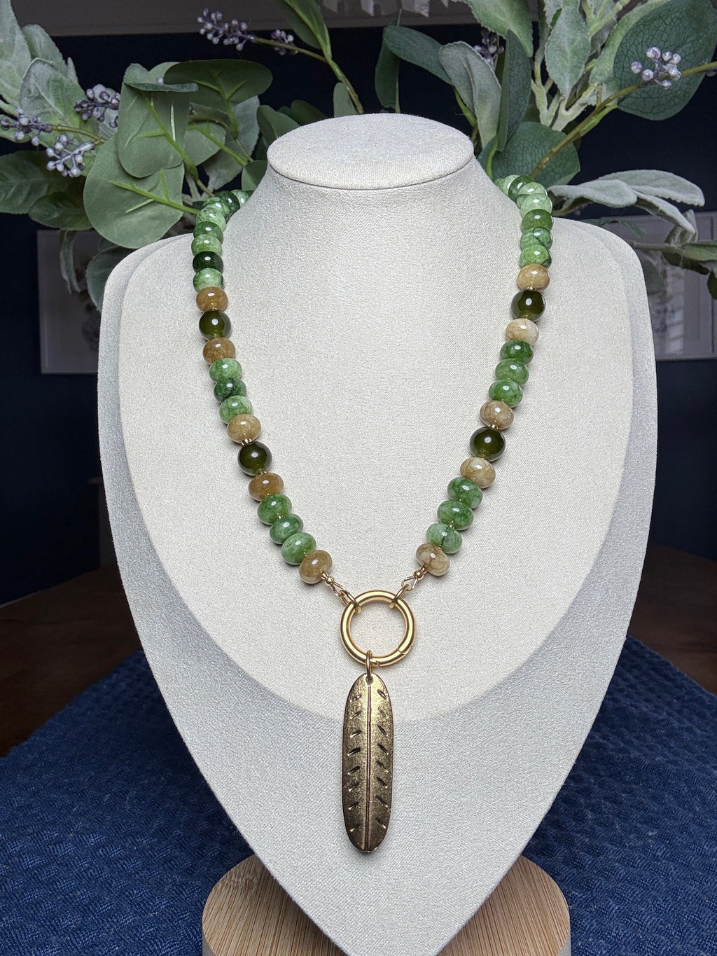 Fern and Gold Necklace