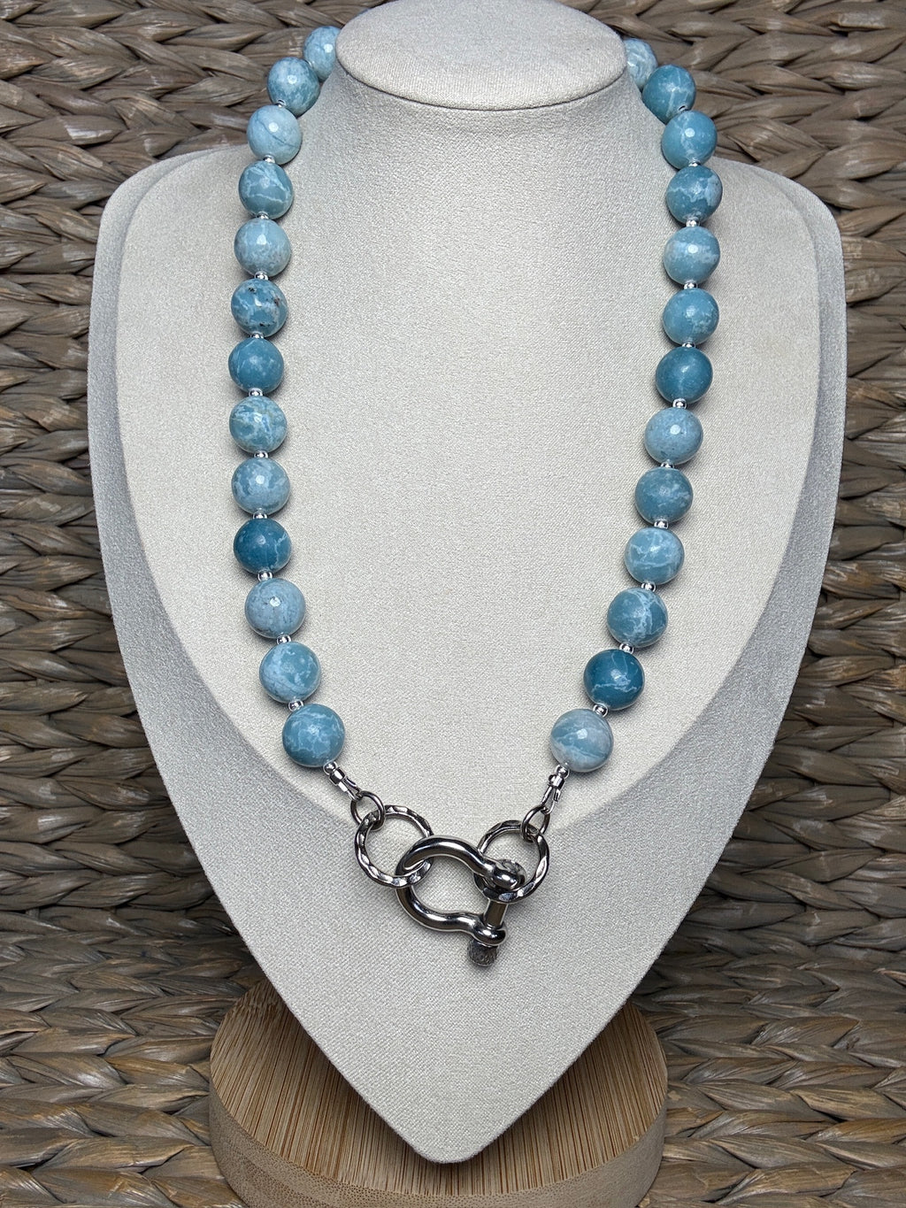 Azure Shackle Necklace