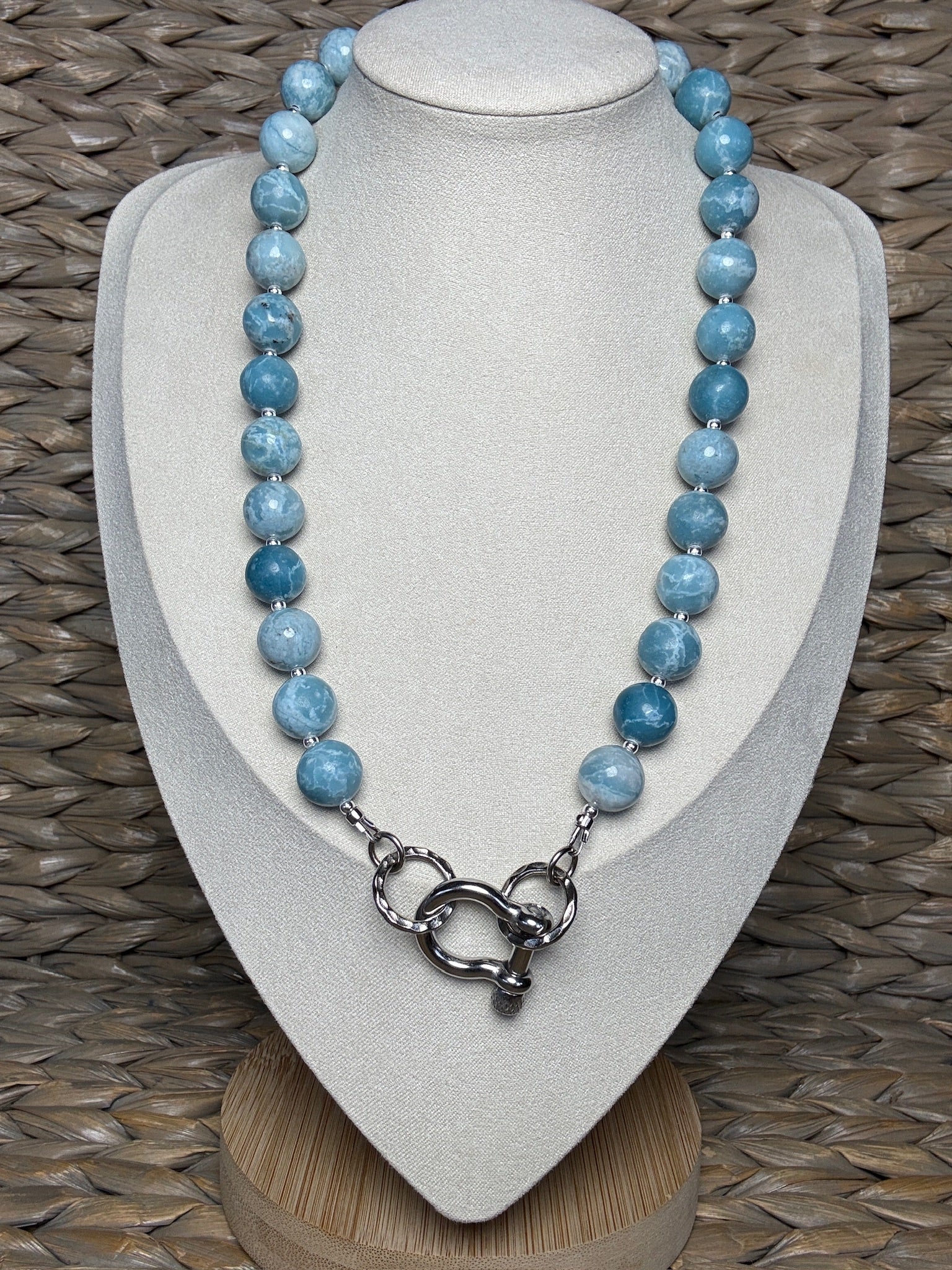 Azure Shackle Necklace