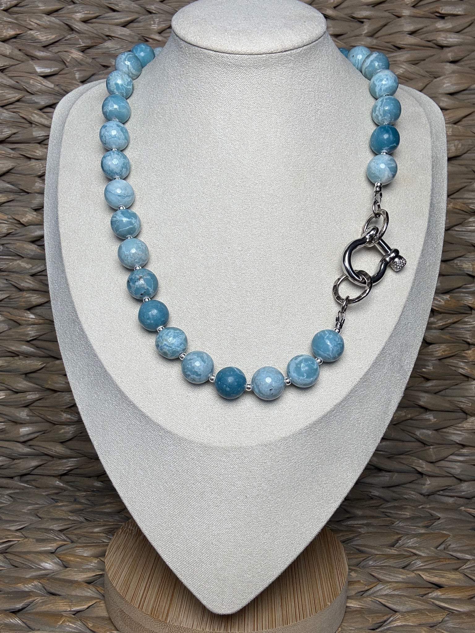 Azure Shackle Necklace