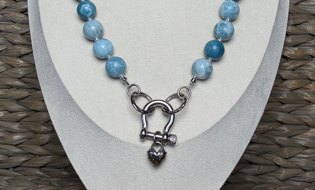 Azure Shackle Necklace
