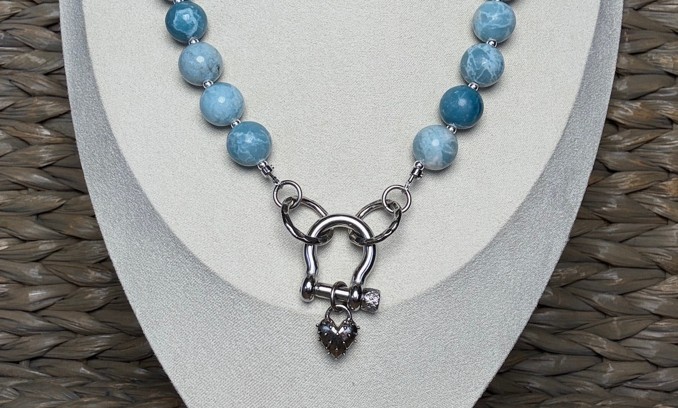 Azure Shackle Necklace
