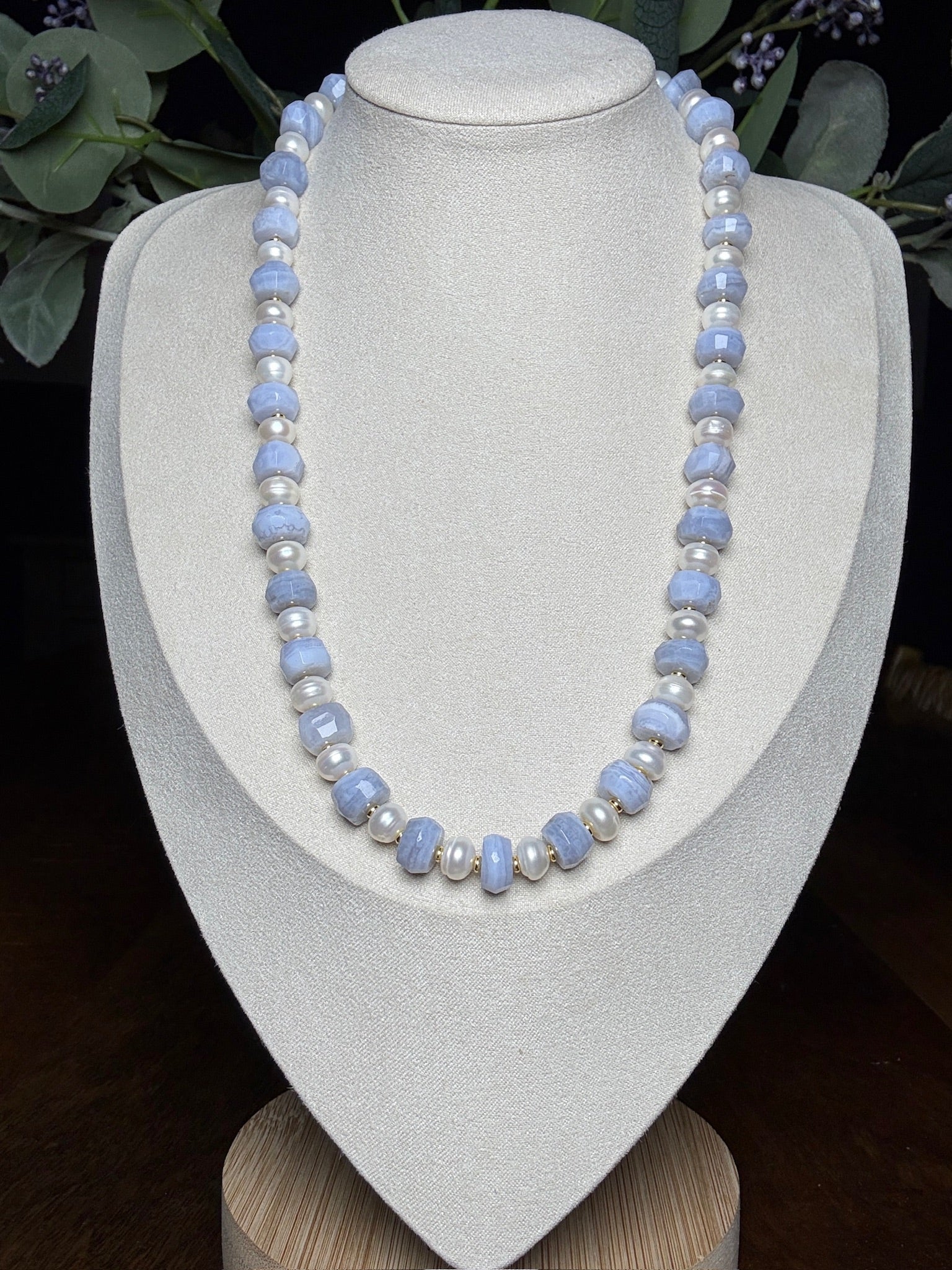 Something Blue Lace Necklace