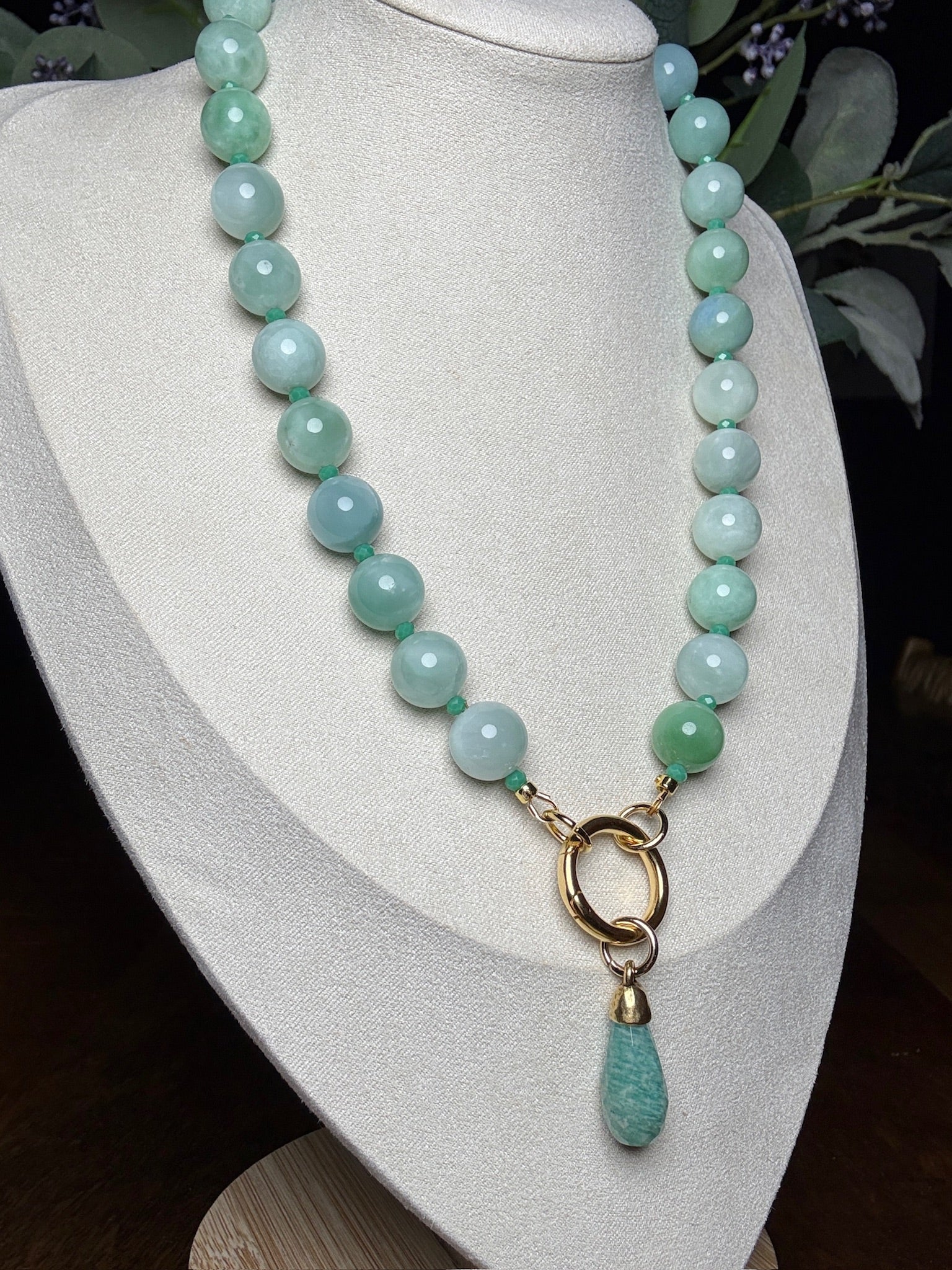 Jadeite Pear Necklace