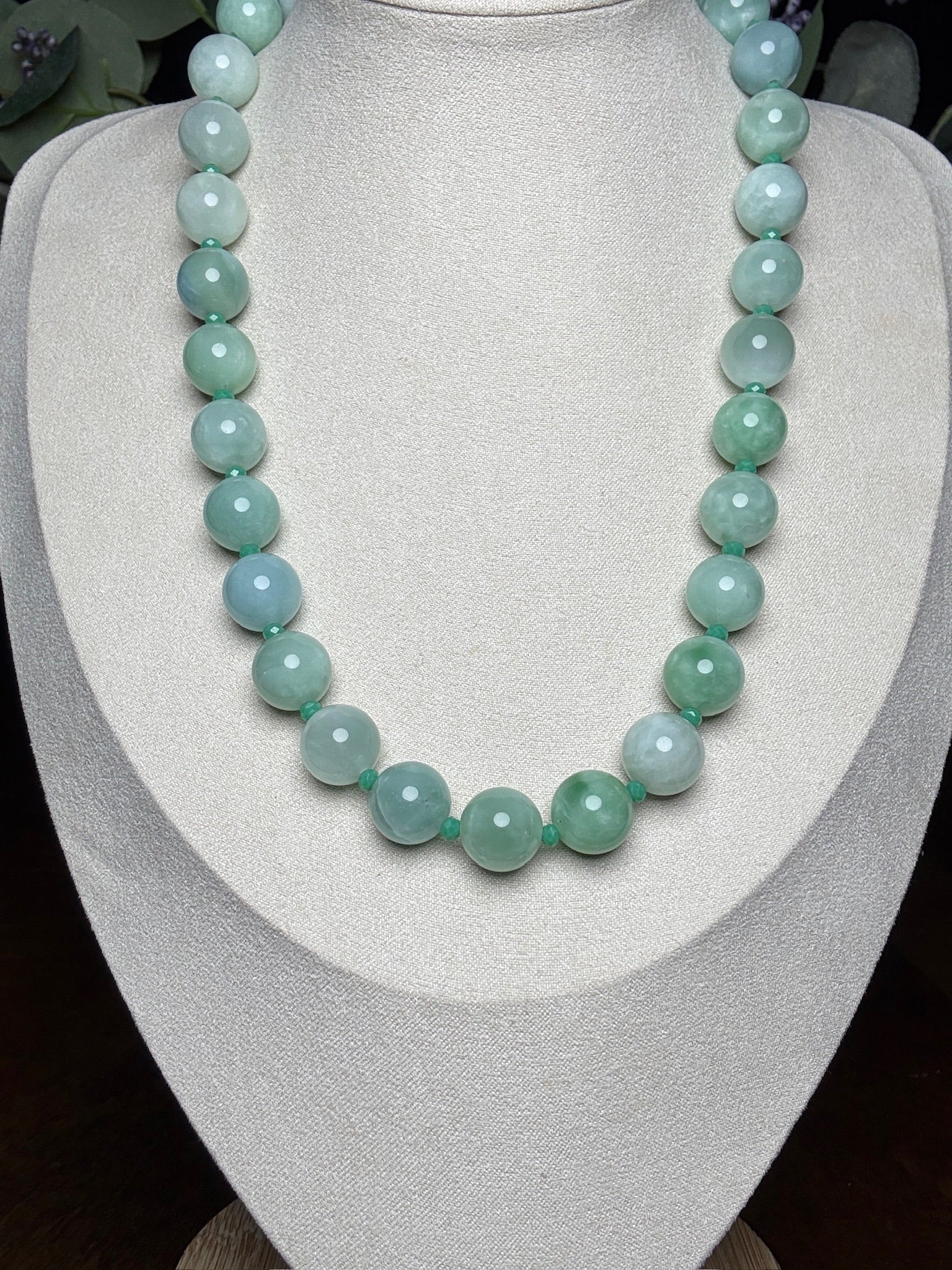 Jadeite Pear Necklace