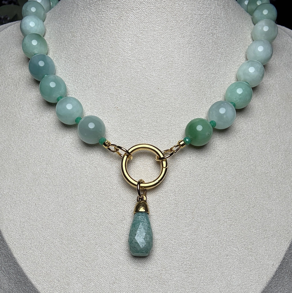 Jadeite Pear Necklace