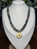 Monarch of the Moss Necklace
