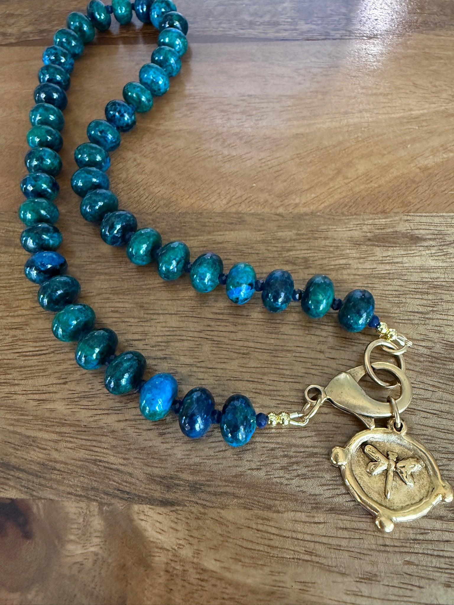 Teal Wings Necklace