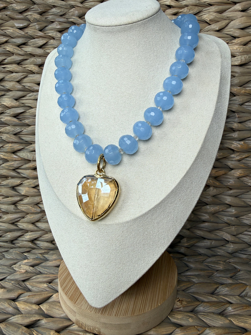 Champagne Heart Necklace