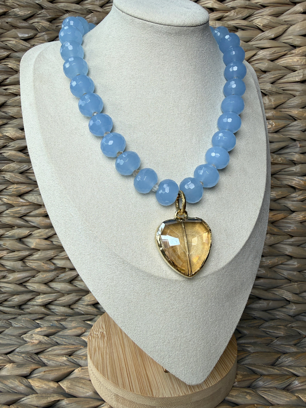 Champagne Heart Necklace