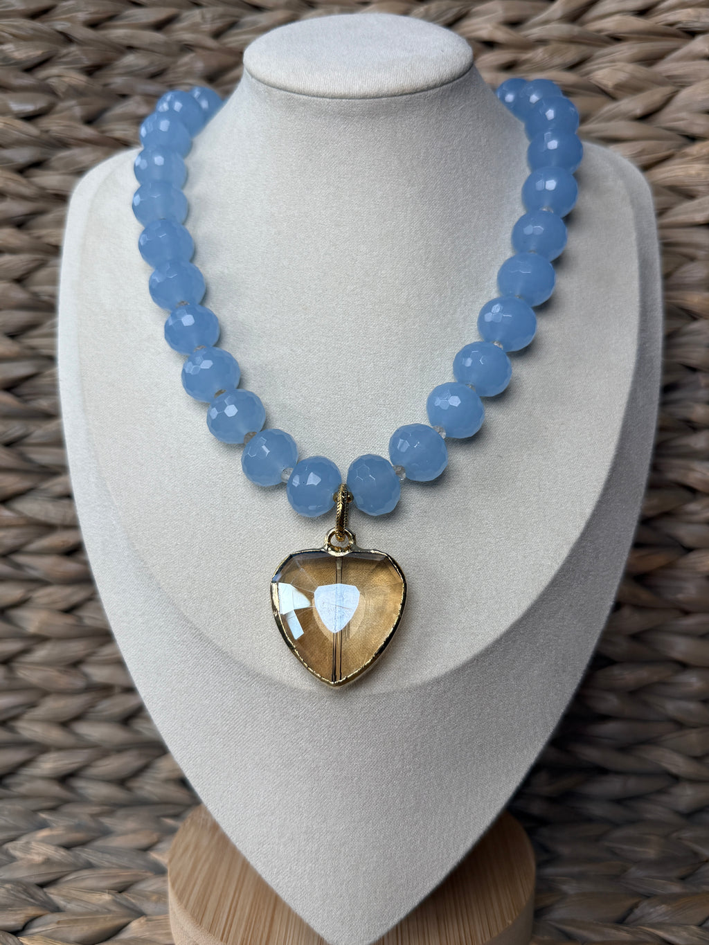 Champagne Heart Necklace