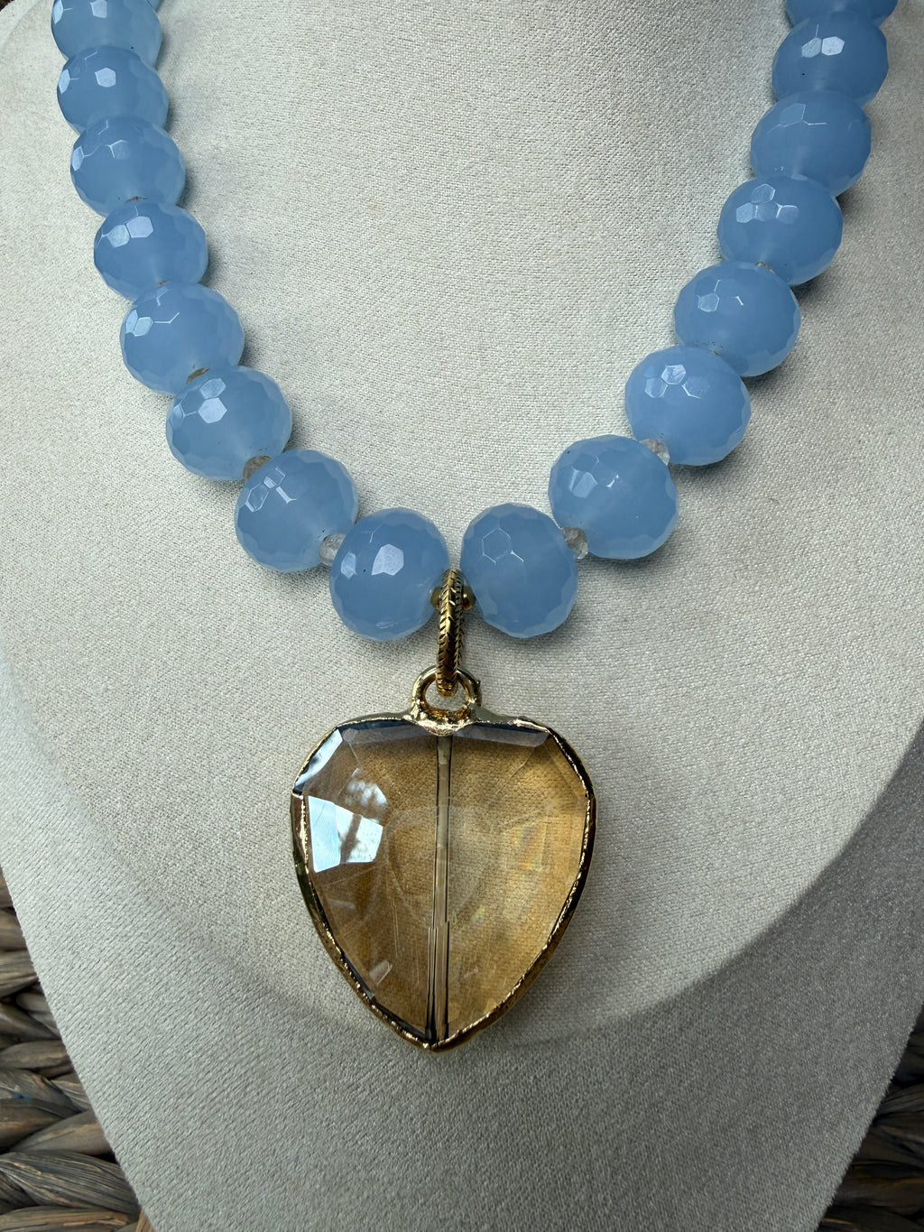 Champagne Heart Necklace