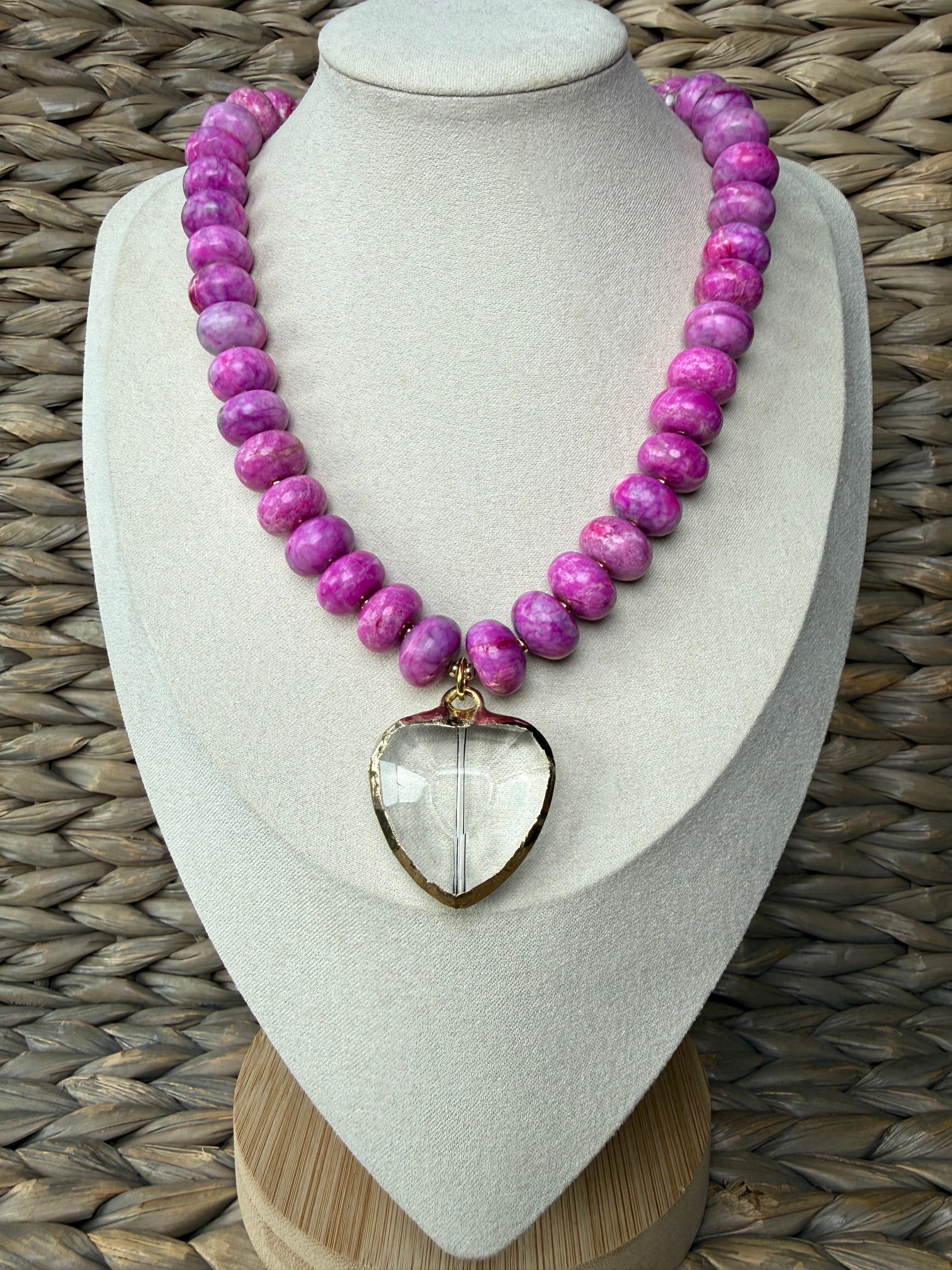 Cerise Heart Necklace