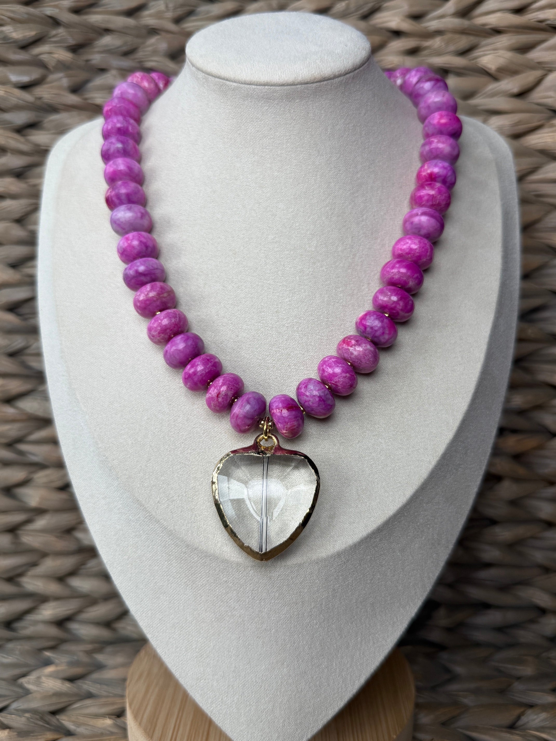 Cerise Heart Necklace