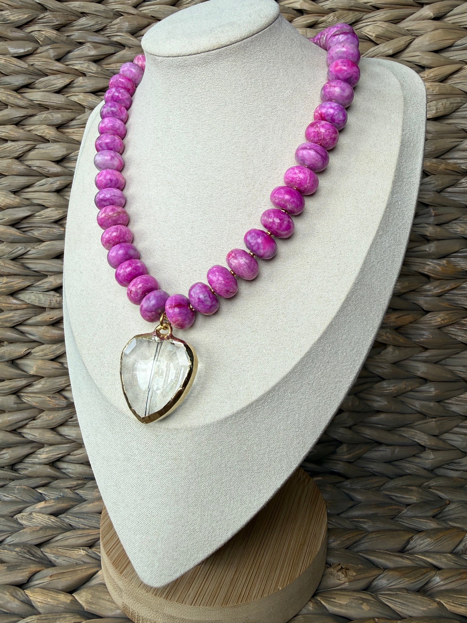 Cerise Heart Necklace