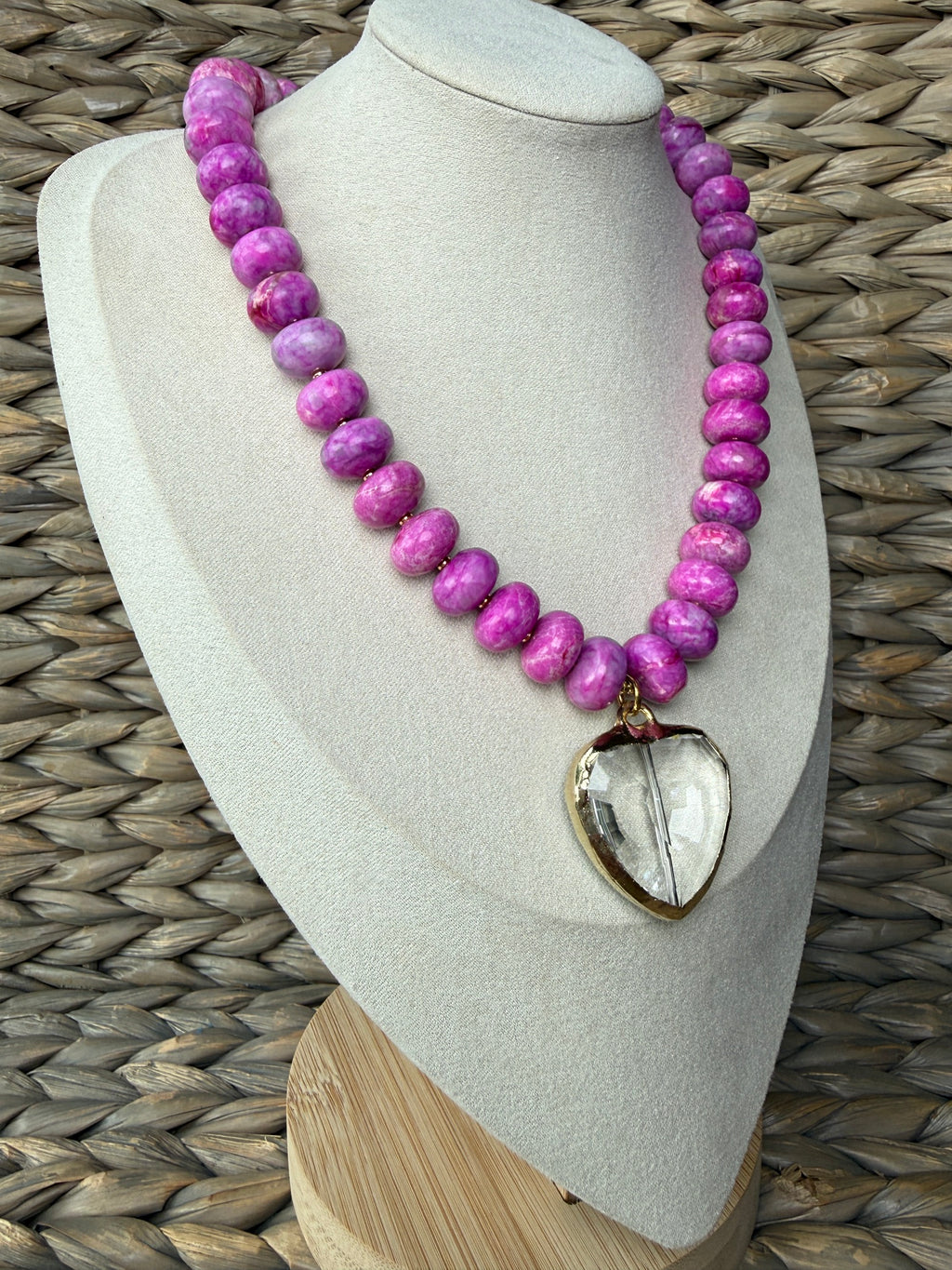Cerise Heart Necklace
