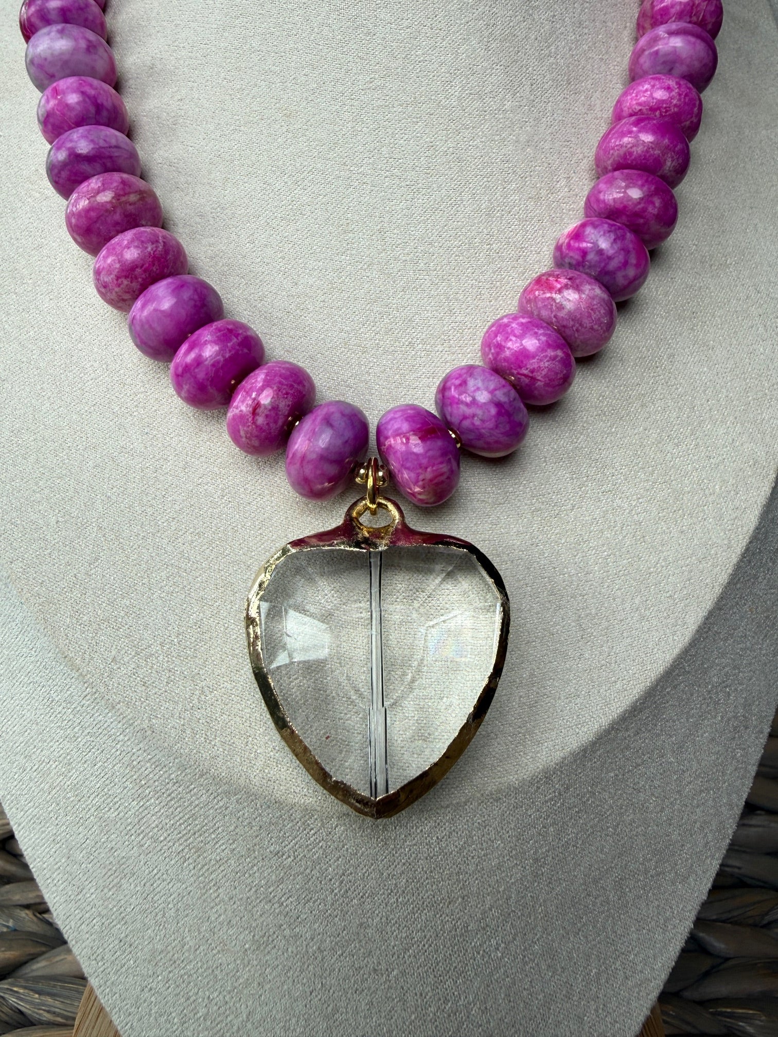 Cerise Heart Necklace
