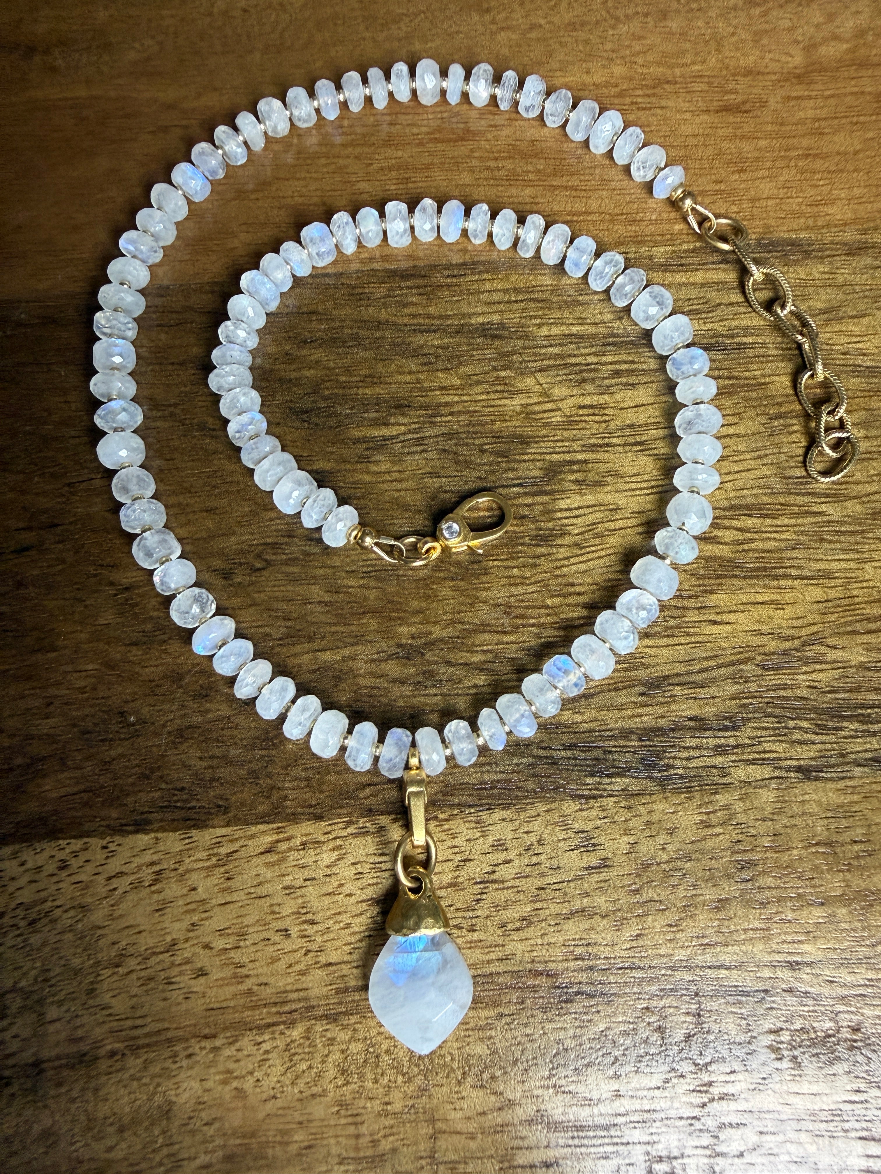 Rainbow Moon Necklace