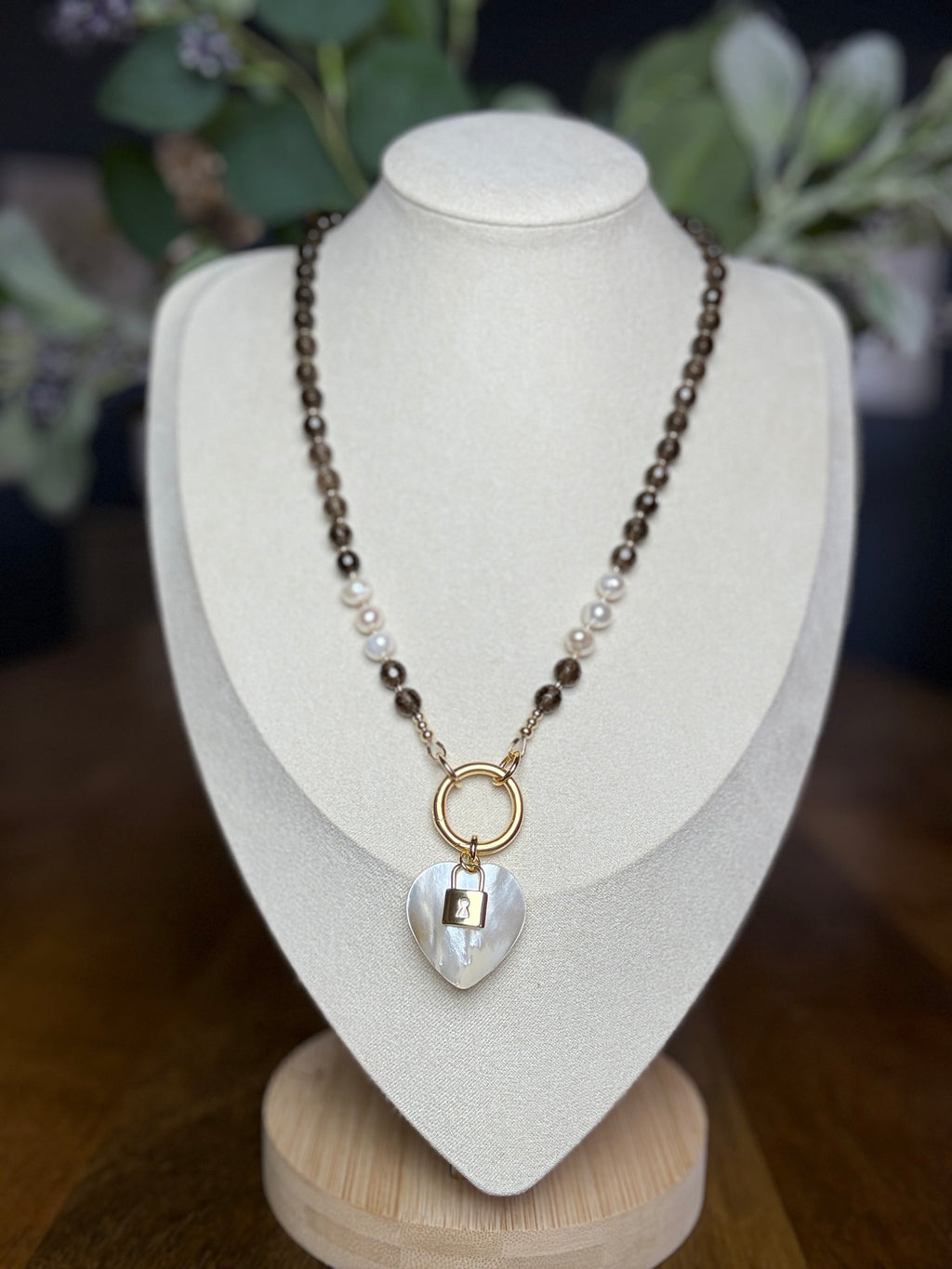 Smokey Heart Necklace