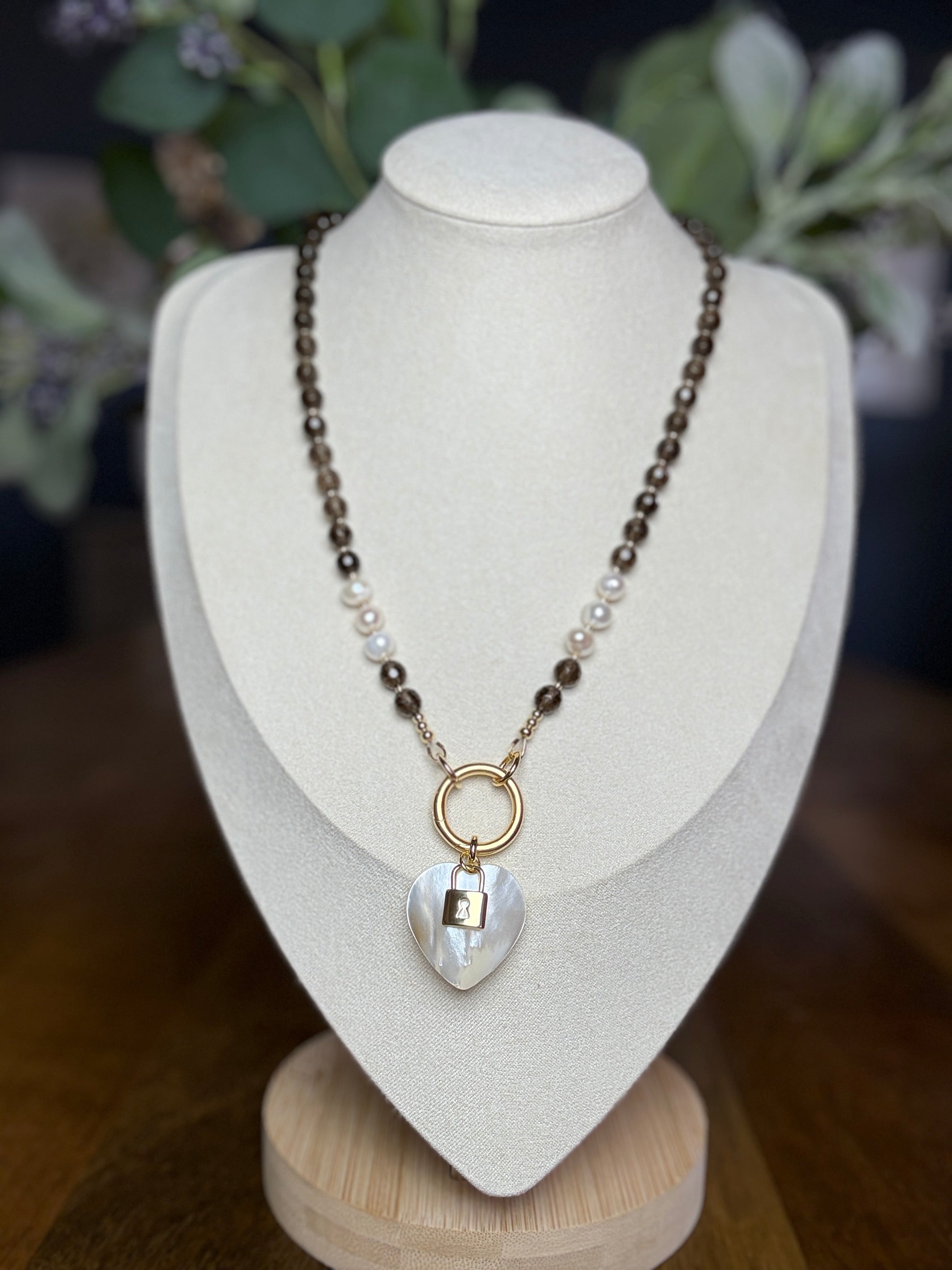 Smokey Heart Necklace