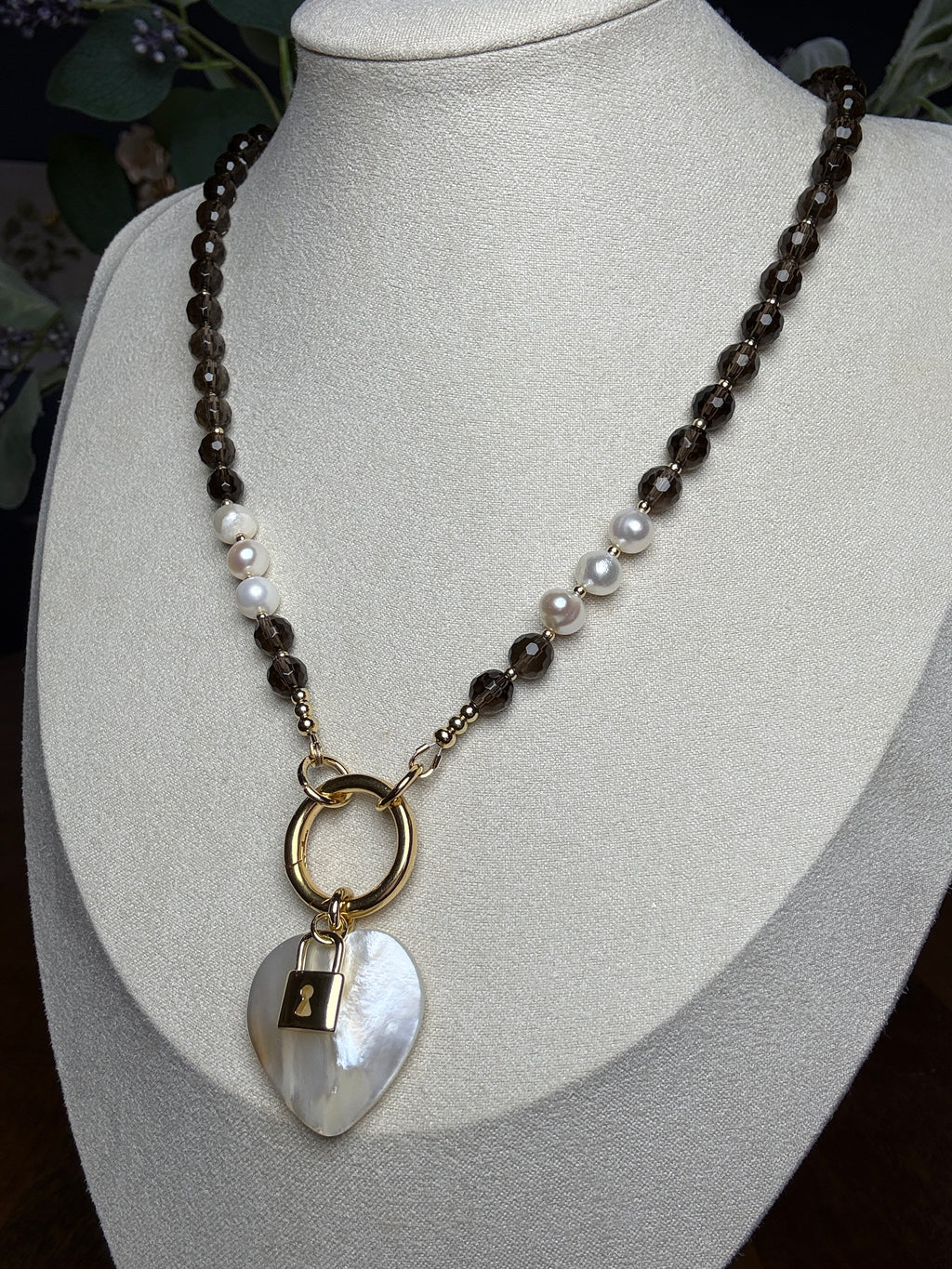 Smokey Heart Necklace