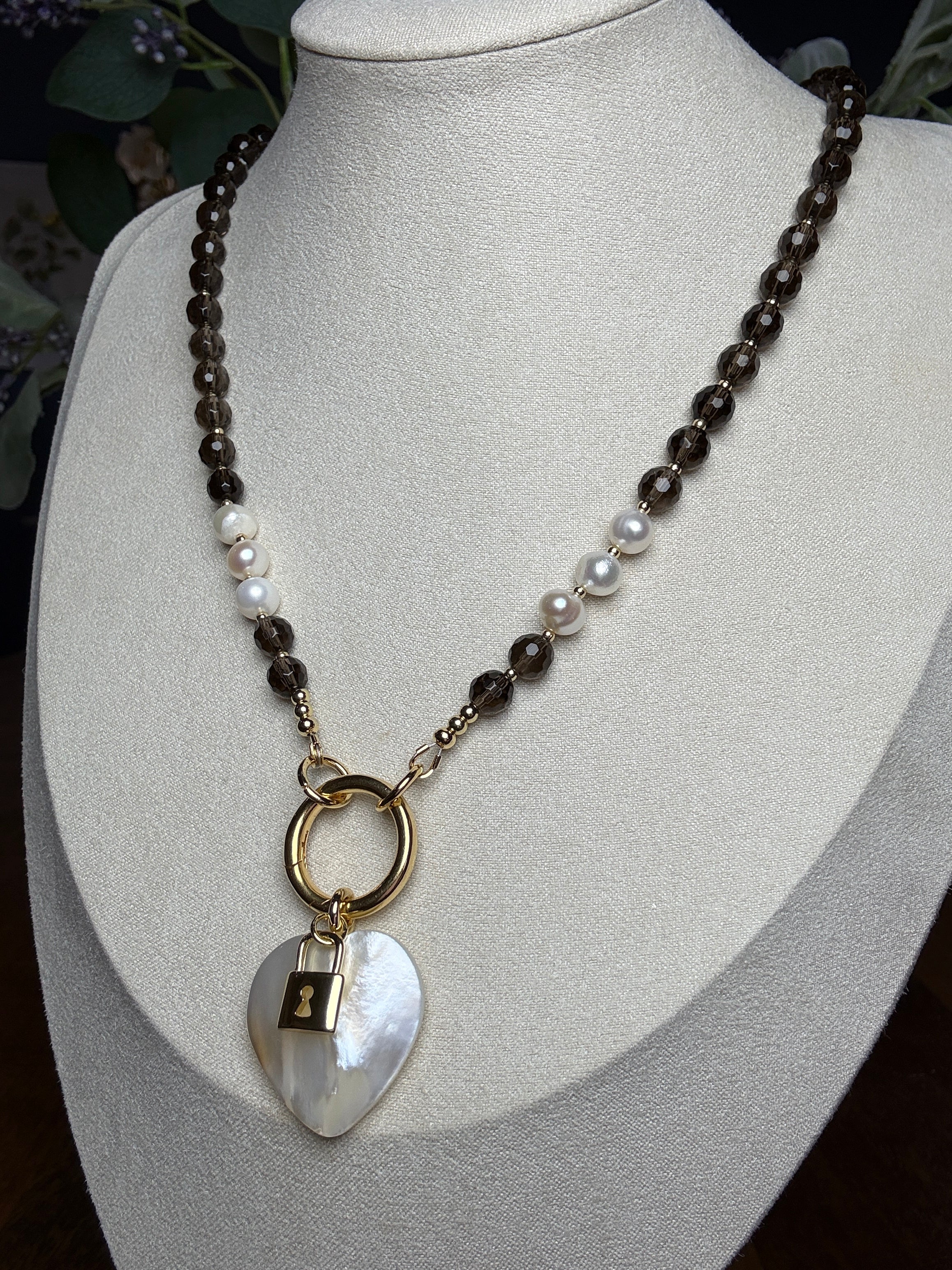 Smokey Heart Necklace