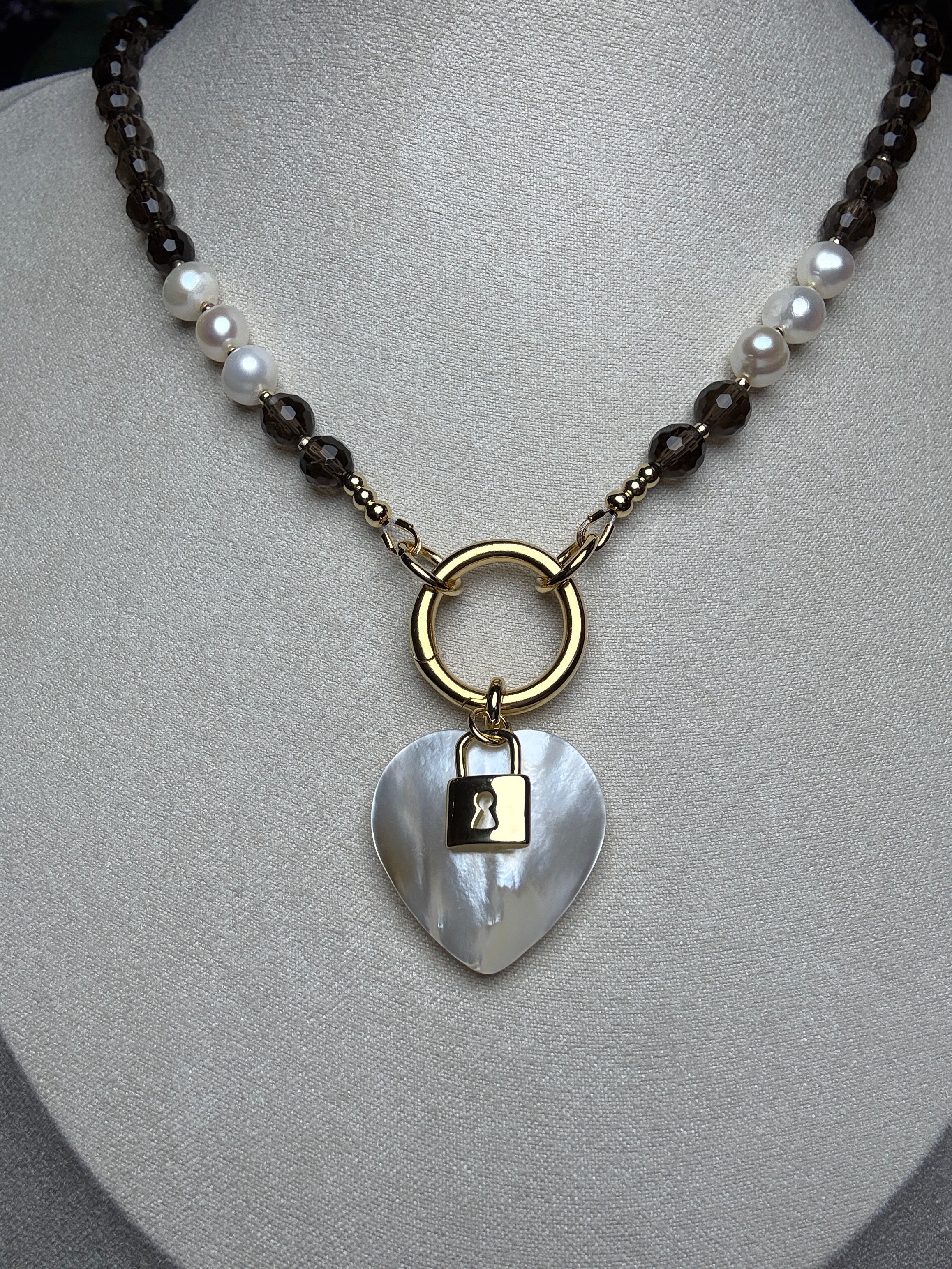Smokey Heart Necklace
