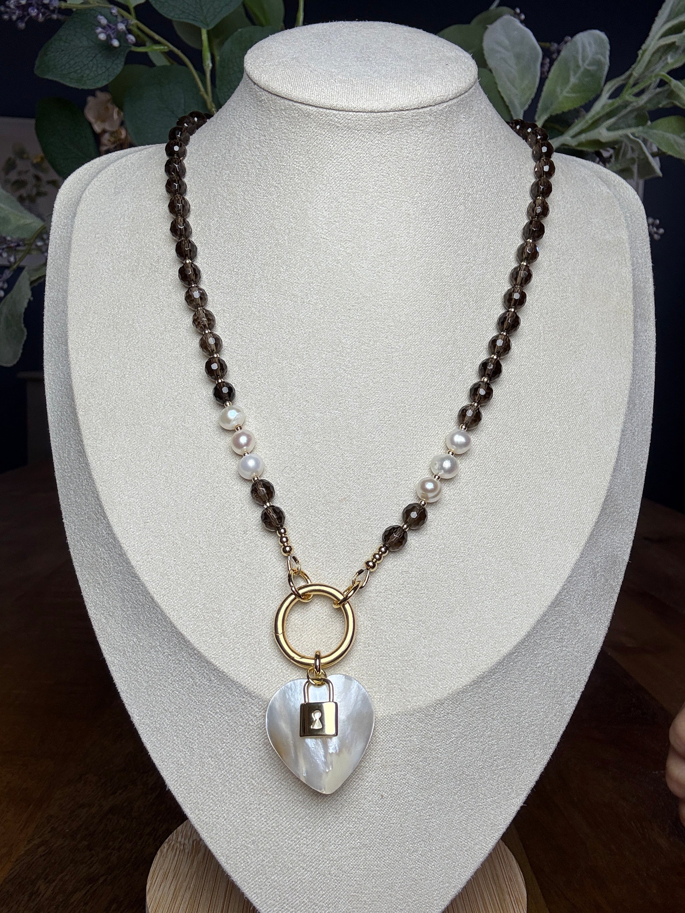 Smokey Heart Necklace